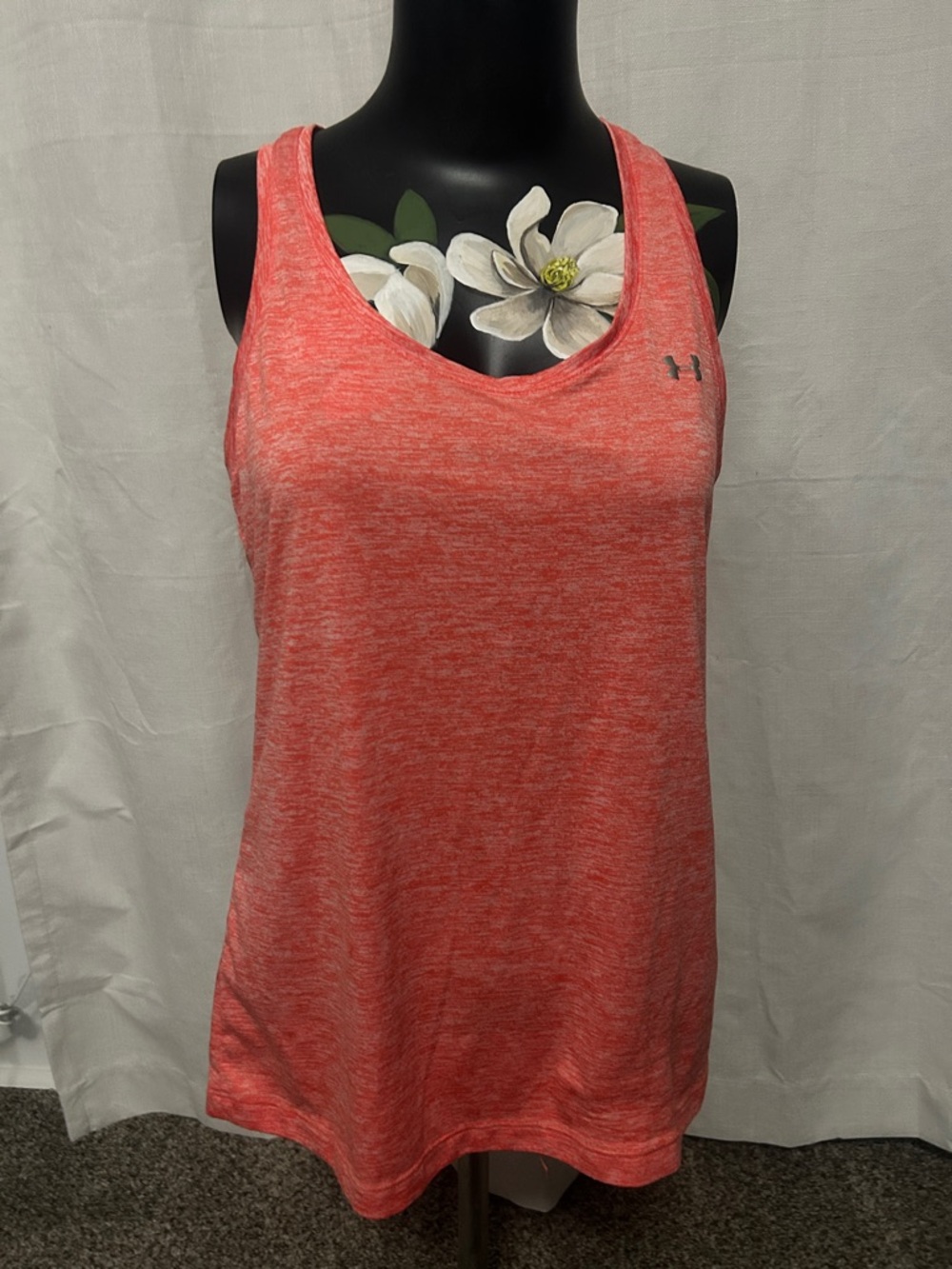 Under Armour Coral Heather Racerback Tank Top
